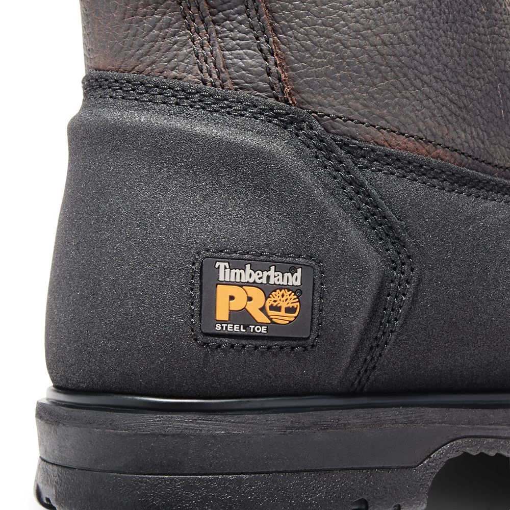 Botas de Trabajo Timberland Hombre Pro® Powerwelt Wellington Steel Toe Marrones - Chile LYJ-021836